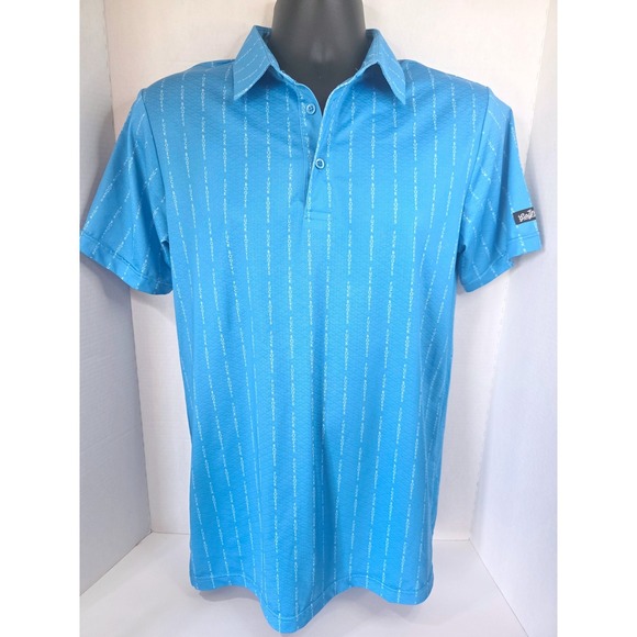 Golf Gods Other - Golf Gods Australia Mens F*ck Bogeys Polo Shirt Blue Performance Golf Top Size M